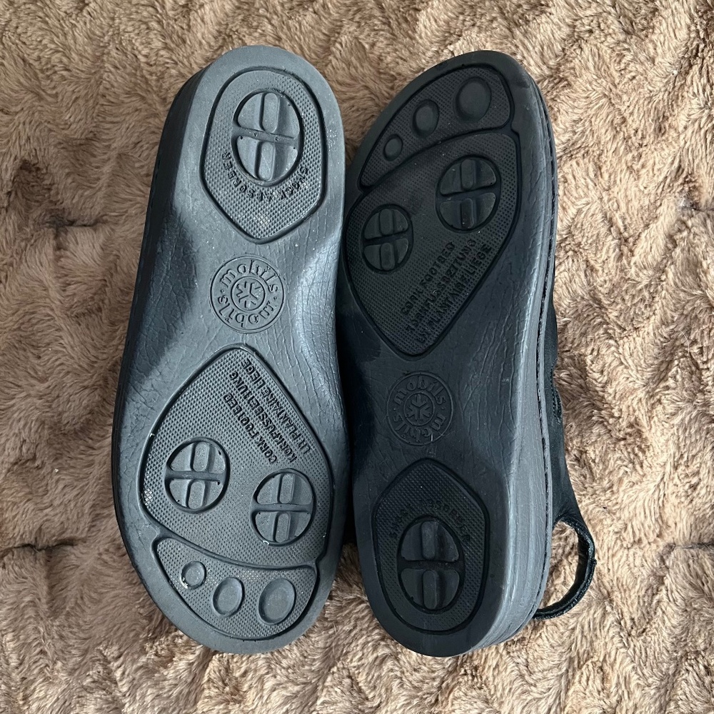 Mephisto Mobils Hand Made Black Walking Sandal Size 38 - Picture 12 of 13